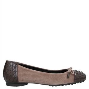 NWT women’s size 5.5 Tods Ballet Flats In Dark Brown MADE IN ITALY🇮🇹👞🤎🥿👟🎀
